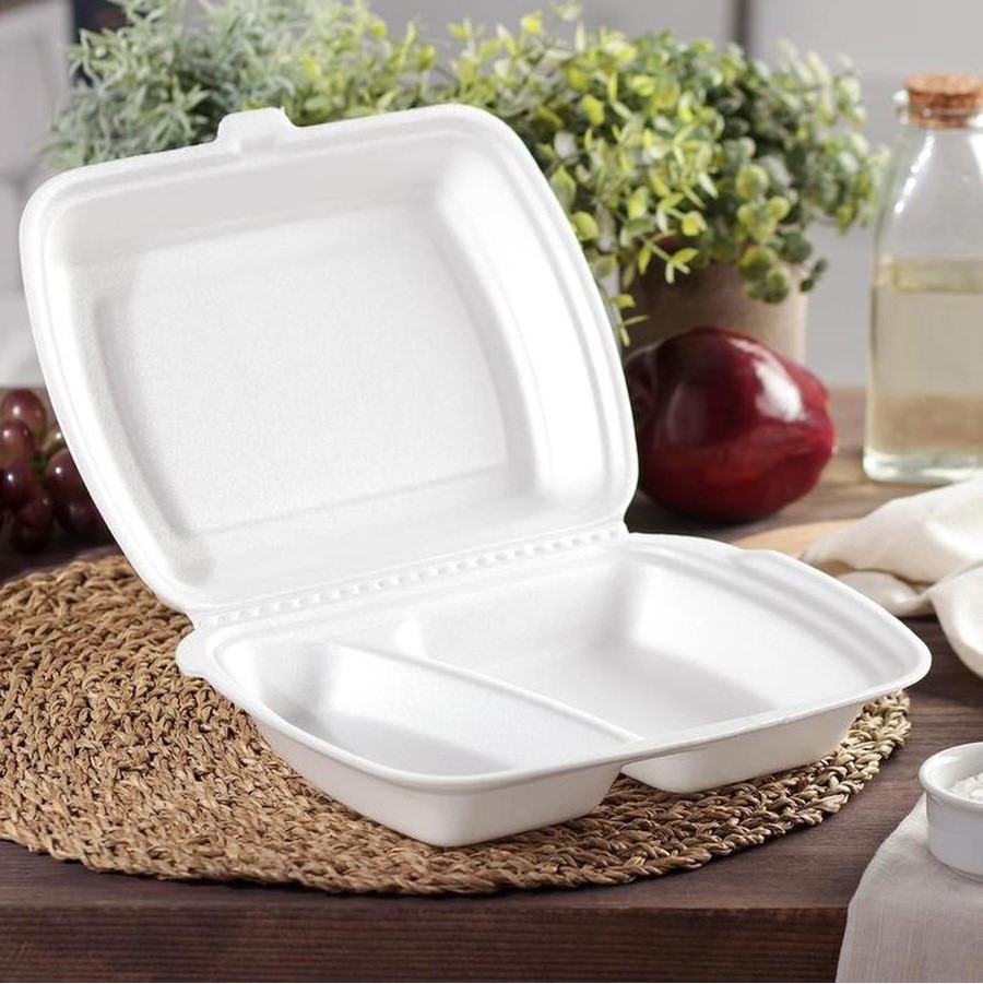 товар Ланч-бокс ВПС LBE-2 "А", 2-секц (белый) 249х207х61мм LBE-2AW